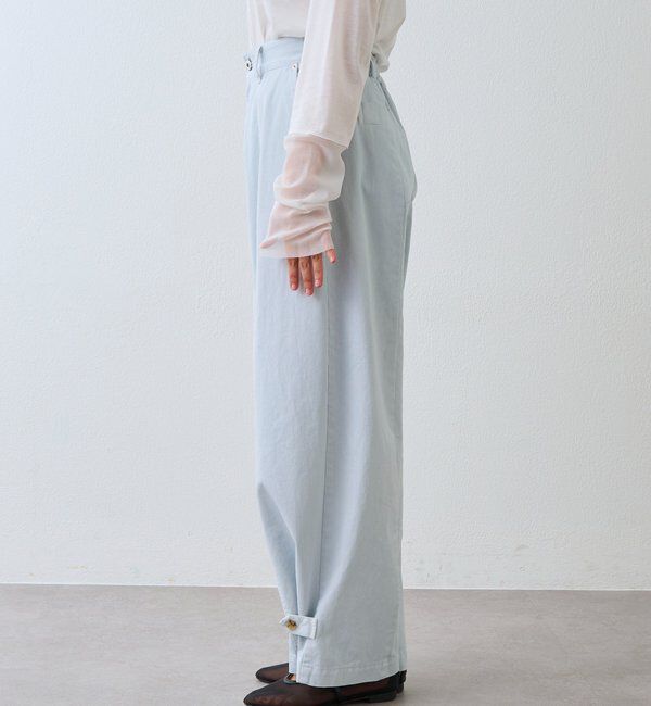  「【セットアップ着用可能】ガーメントダイコットンツイルパンツ」|チノ|