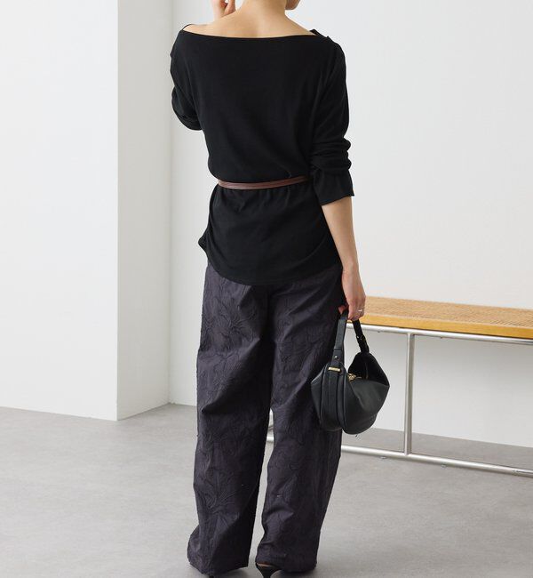  「【ワンショルやオフショルにも】ネックコンシャスカットソー」|Tシャツ・カットソー|