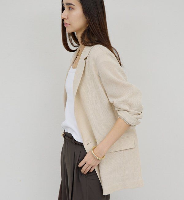  「シアーメッシュジャケット」|テーラードジャケット|