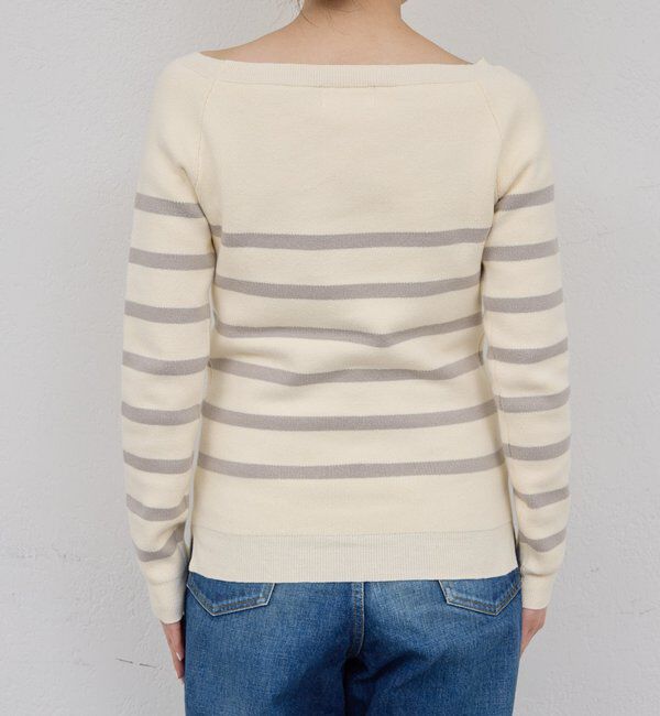  「【HERITANOVUM】ボートスムースボーダーニット」|ニット・セーター|