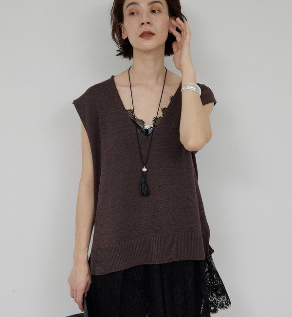  「サイドスリットニット」|ニット・セーター|