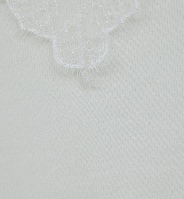  「Vレースリブタンク」|Tシャツ・カットソー|