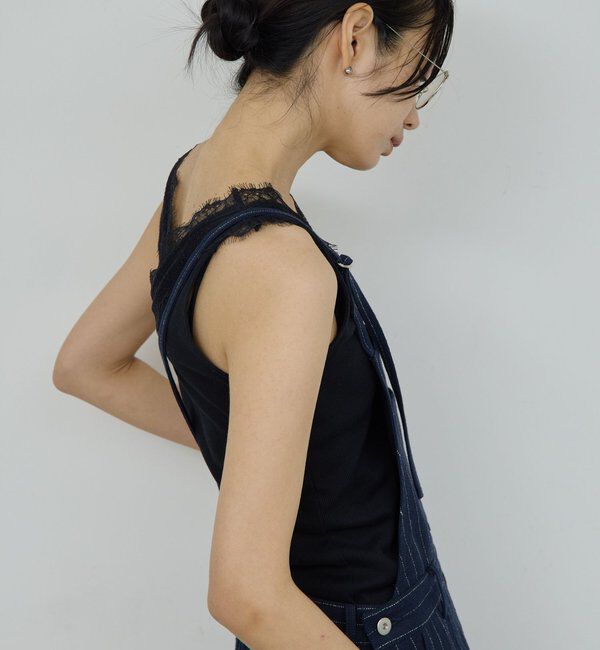  「Vレースリブタンク」|Tシャツ・カットソー|