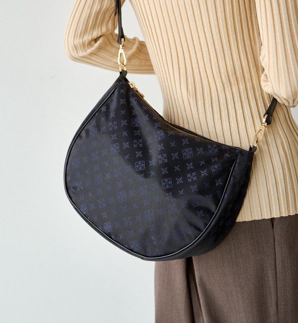  「ナイロンジャガード2WAYショルダーバッグ」|ショルダー・メッセンジャー|ネイビー