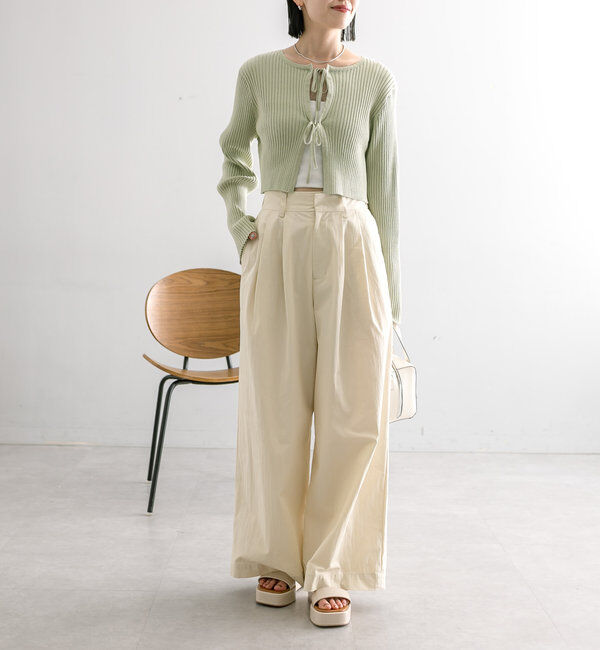  「【5色展開】ラメリボンカーディガン」|カーディガン|