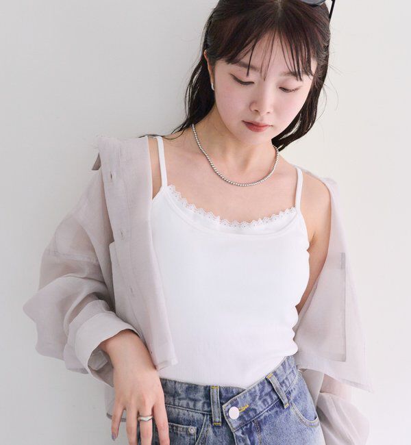  「パット付きレイヤードキャミソール」|キャミソール|