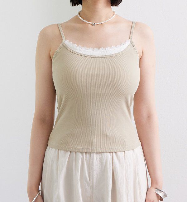  「パット付きレイヤードキャミソール」|キャミソール|