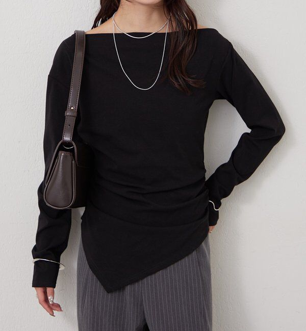  「オフショルヘム カットソー」|Tシャツ・カットソー|