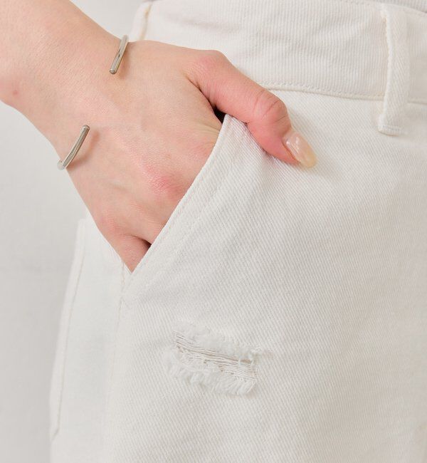  「レースポケットショートパンツ」|デニム|