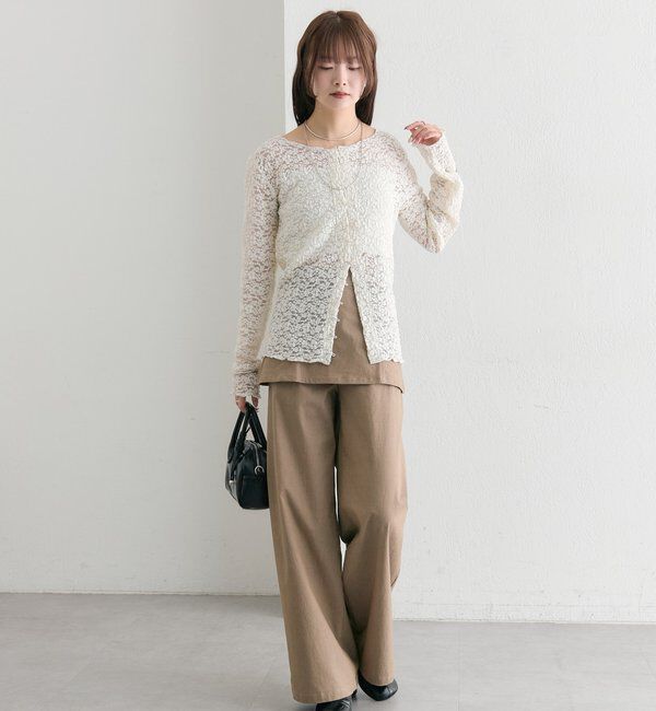  「フラワーカットレースカーディガン」|Tシャツ・カットソー|