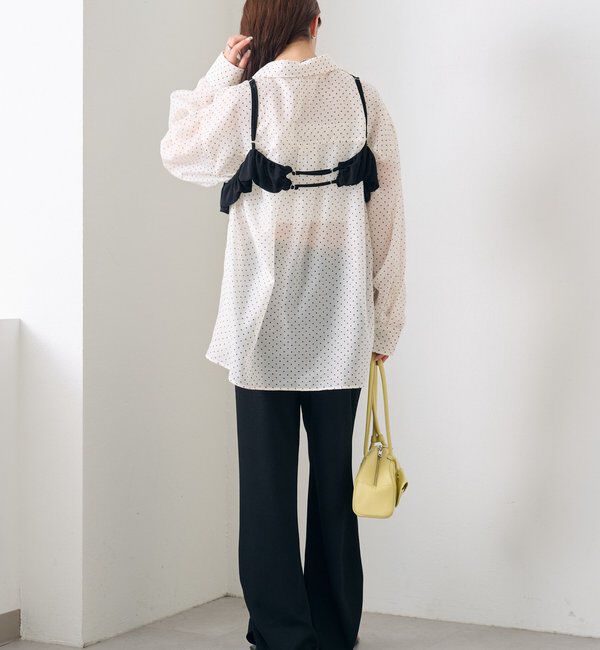  「裾ギャザーリブパンツ」|チノ|