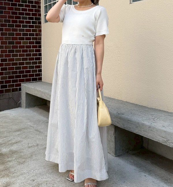  「【@__misa__03企画】プレート付きドッキング半袖ワンピース」|ワンピース|