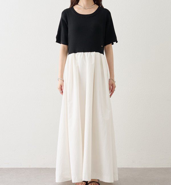  「【@__misa__03企画】プレート付きドッキング半袖ワンピース」|ワンピース|