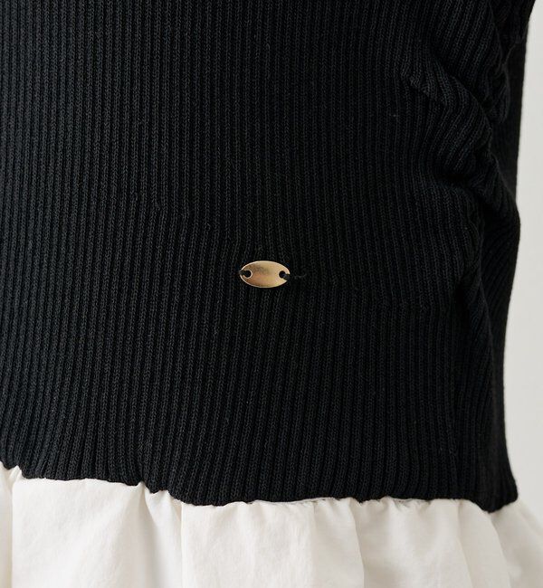  「【@__misa__03企画】プレート付きドッキング半袖ワンピース」|ワンピース|