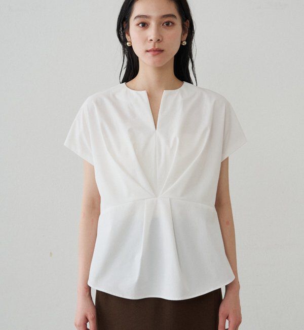  「フロントタックブラウス」|シャツ・ブラウス|