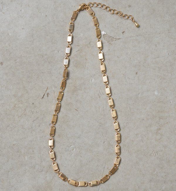  「【GALENA/ガレナ】タイルチェーンネックレス」|ネックレス|ゴールド