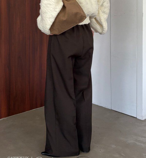  「【累計2万本突破！】【低身長・高身長サイズあり】2タックワイドパンツ」|チノ|