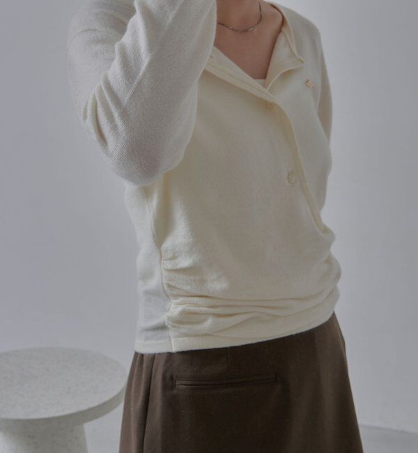  「カーディガン風アシメニット」|ニット・セーター|