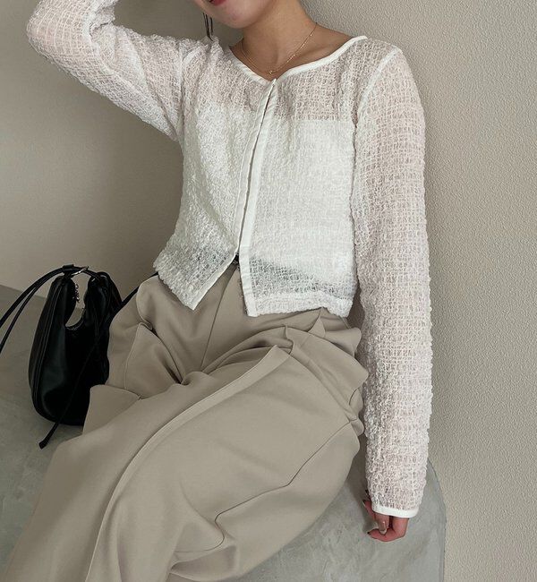  「【mana企画】シャーリングホックブラウス」|シャツ・ブラウス|