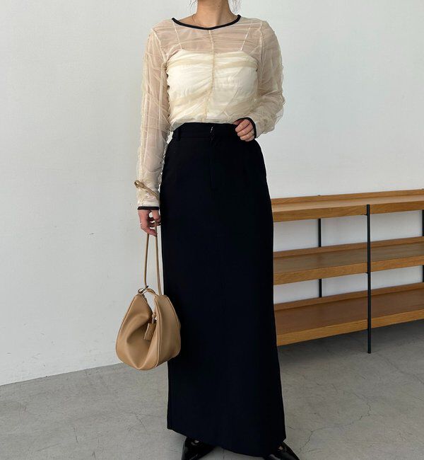  「チュールギャザーブラウス」|シャツ・ブラウス|