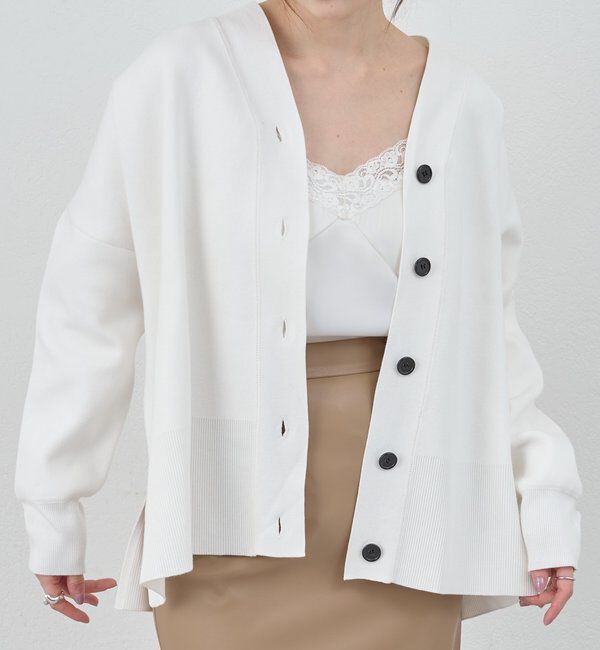 「コットンスムースカーディガン」|カーディガン|