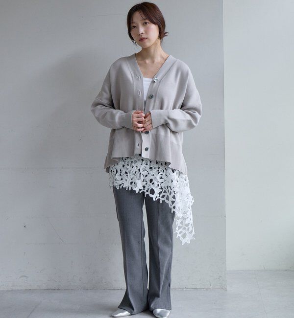  「コットンスムースカーディガン」|カーディガン|