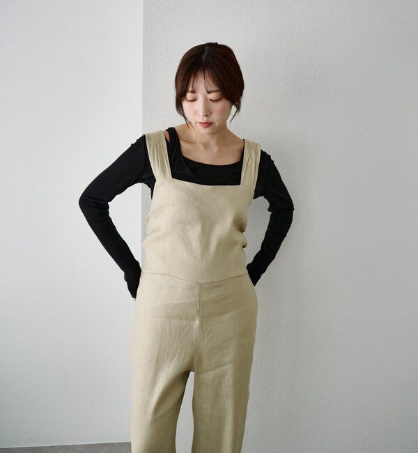  「バックリボンイージーサロペット」|オールインワン|