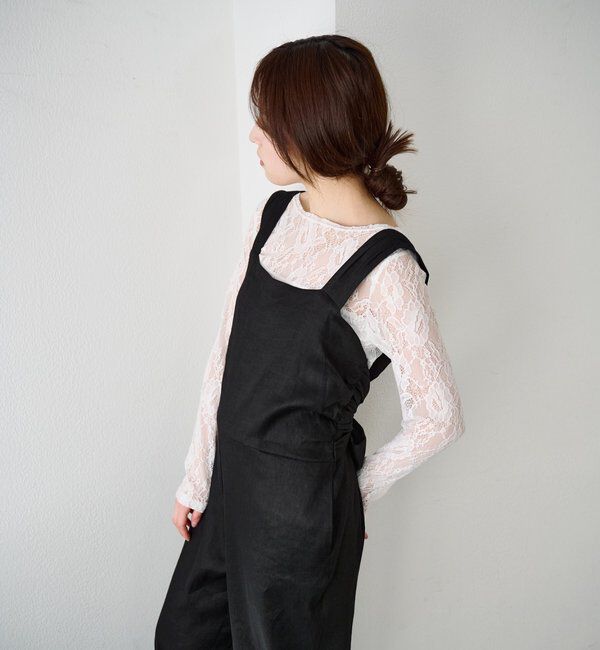  「バックリボンイージーサロペット」|オールインワン|