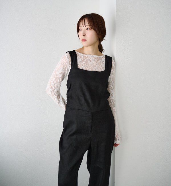  「バックリボンイージーサロペット」|オールインワン|