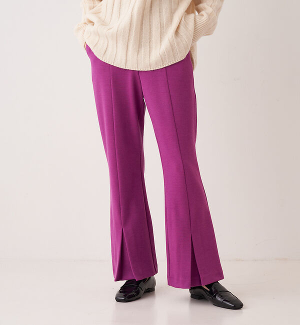 collex「【WEB限定】ウール混　カットポンチフレアパンツ」|その他|