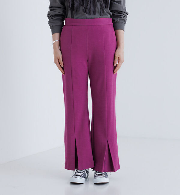 collex「【WEB限定】ウール混　カットポンチフレアパンツ」|その他|