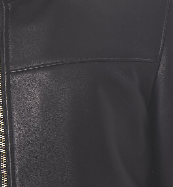 ABAHOUSE「ラムレザー スタンドカラー ブルゾン」|ブルゾン・スタジャン|