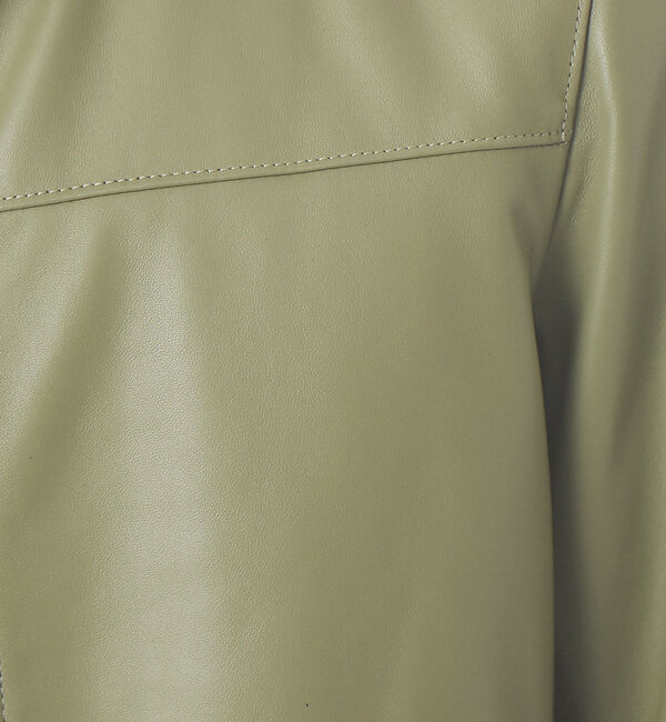 ABAHOUSE「ラムレザー スタンドカラー ブルゾン」|ブルゾン・スタジャン|