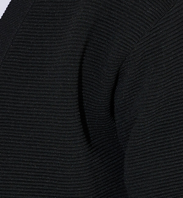 ABAHOUSE「【ウォッシャブル】リップルボーダー ボタンレス ニット カーディガン」|カーディガン|