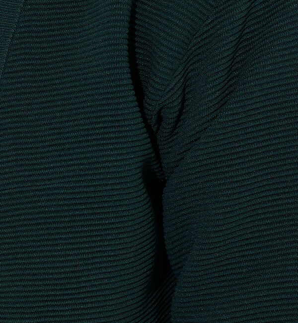 ABAHOUSE「【ウォッシャブル】リップルボーダー ボタンレス ニット カーディガン」|カーディガン|