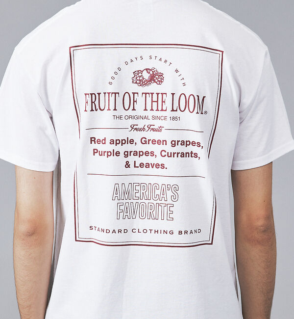 ABAHOUSE「【FRUIT OF THE LOOM】フロント＆バックプリント クルーネック シ」|Tシャツ・カットソー|