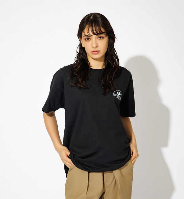 ABAHOUSE「【FRUIT OF THE LOOM】フロント＆バックプリント クルーネック シ」|Tシャツ・カットソー|