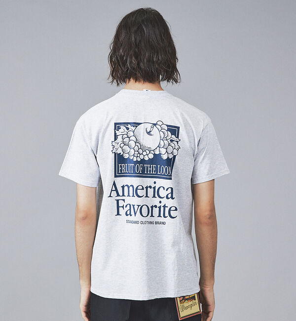 ABAHOUSE「【FRUIT OF THE LOOM】フロント＆バックプリント クルーネック シ」|Tシャツ・カットソー|