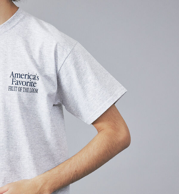 ABAHOUSE「【FRUIT OF THE LOOM】フロント＆バックプリント クルーネック シ」|Tシャツ・カットソー|