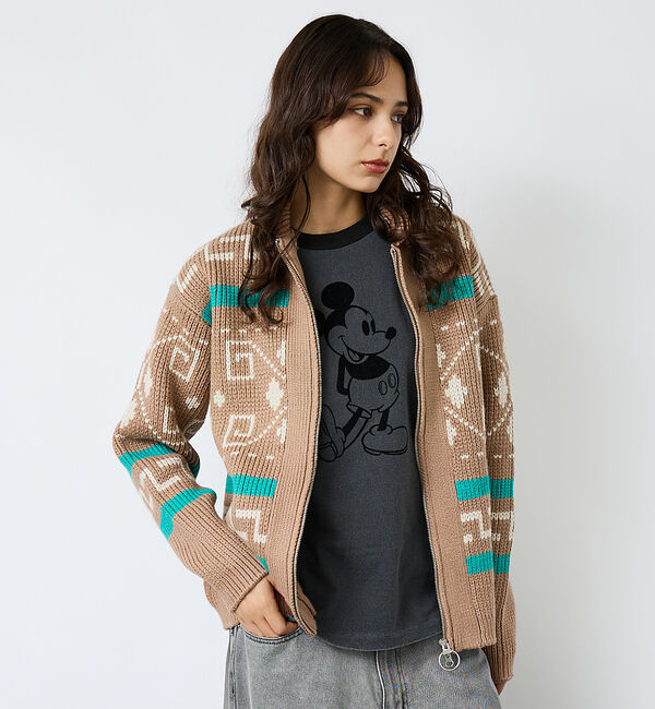 ABAHOUSE「【PENDLETON /ペンドルトン 】WESTERLEY Cardigan/」|カーディガン|ベージュ系その他1