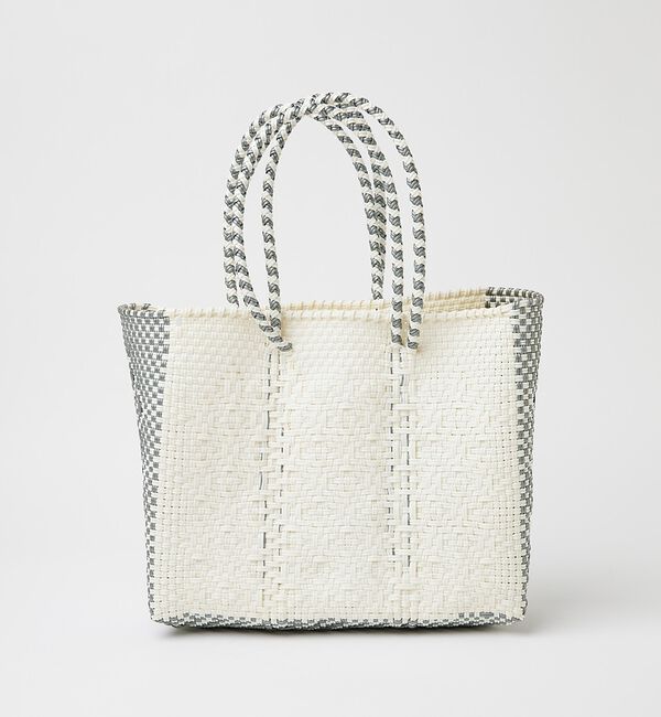 ABAHOUSE「【MOON BIRD/ムーンバード】メルカドバッグ / カゴバッグ / Sサイズ」|トートバッグ|ホワイト