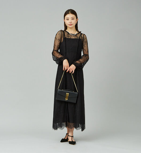 Rouge vif「【一部店舗限定】２WAYレース&times;キャミセットワンピース」|ワンピース|