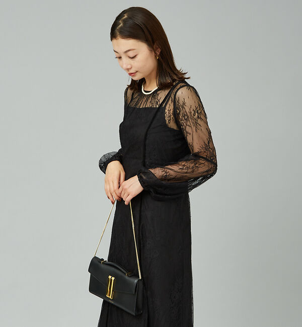 Rouge vif「【一部店舗限定】２WAYレース&times;キャミセットワンピース」|ワンピース|