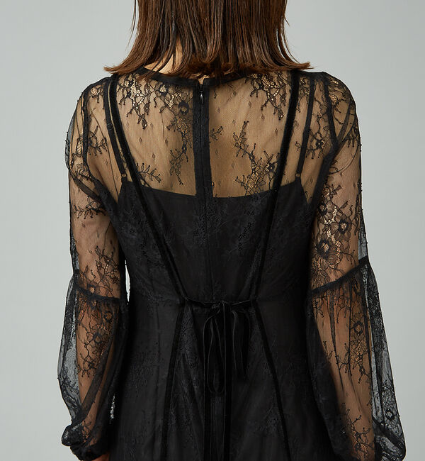 Rouge vif「【一部店舗限定】２WAYレース&times;キャミセットワンピース」|ワンピース|