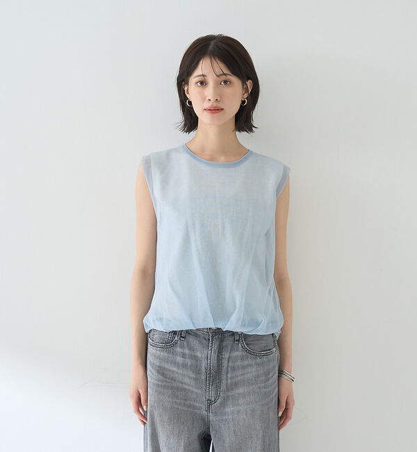 Rouge vif「レイヤードニットプルオーバーTシャツ」|ニット・セーター|