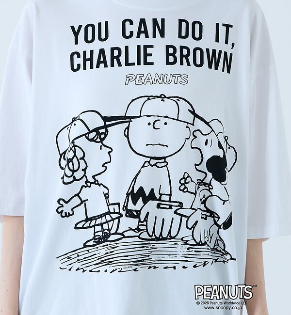 Rouge vif「【JOHNBULL/ジョンブル】PEANUTS プリントTシャツ / スヌーピー」|Tシャツ・カットソー|