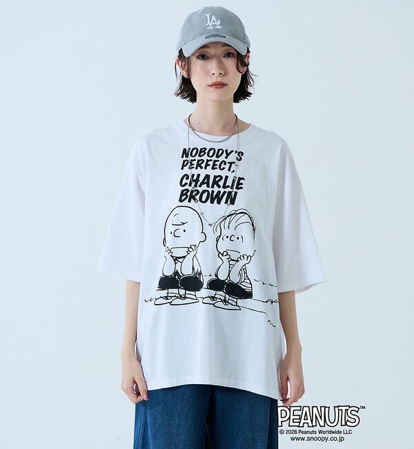 Rouge vif「【JOHNBULL/ジョンブル】PEANUTS プリントTシャツ / スヌーピー」|Tシャツ・カットソー|