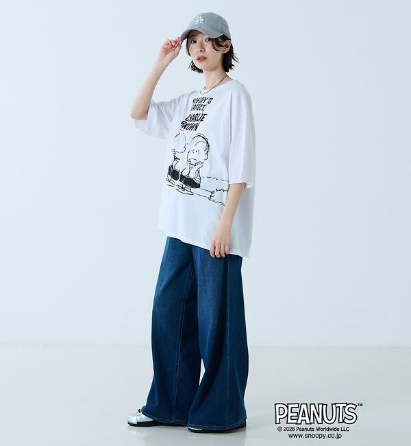 Rouge vif「【JOHNBULL/ジョンブル】PEANUTS プリントTシャツ / スヌーピー」|Tシャツ・カットソー|