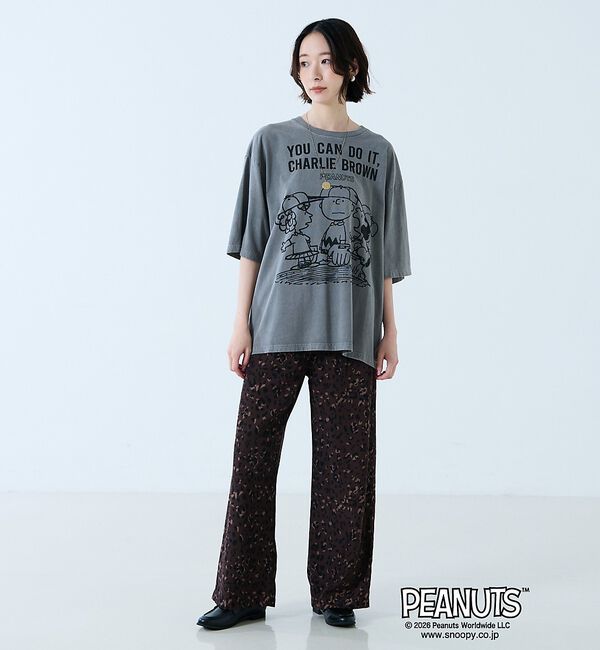 Rouge vif「【JOHNBULL/ジョンブル】PEANUTS プリントTシャツ / スヌーピー」|Tシャツ・カットソー|