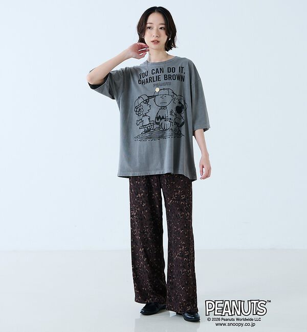 Rouge vif「【JOHNBULL/ジョンブル】PEANUTS プリントTシャツ / スヌーピー」|Tシャツ・カットソー|